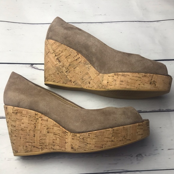 Stuart Weitzman | tan suede wedge heel - Picture 2 of 8